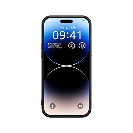 Apple iPhone 14 Pro Max Kılıf M-safe Şarj Özellikli Karbon Fiber Görünümlü Redclick Antina Kapak