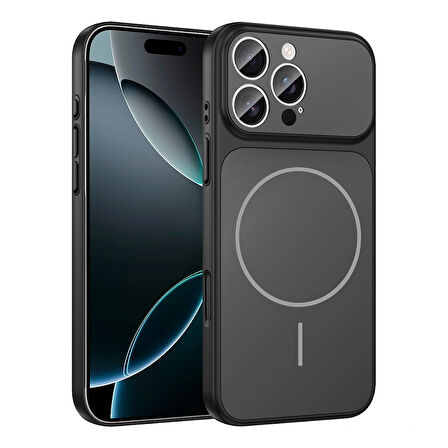 Apple Uyumlu iPhone 16 Pro Kılıf Redclick M-Safe Şarj Özellikli Kamera Korumalı Formen Kapak