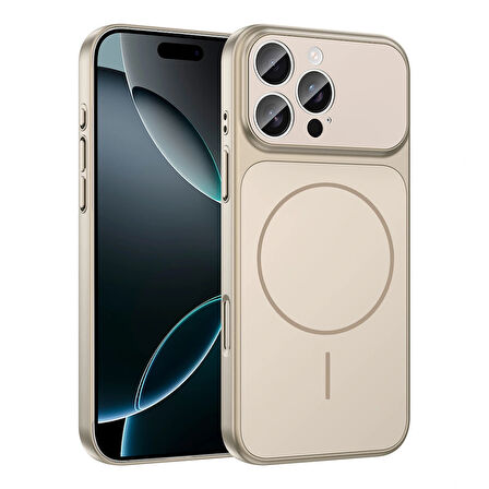 Apple Uyumlu iPhone 15 Pro Max Kılıf Redclick M-Safe Şarj Özellikli Kamera Korumalı Formen Kapak