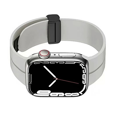 Apple Watch 10 Serisi 46mm Redclick KRD-84 Silikon Modern Tasarım Kordon
