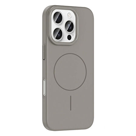 Apple iPhone 16 Pro Kılıf Magsafe Şarj Özellikli Redclick Ruby Silikon Kapak