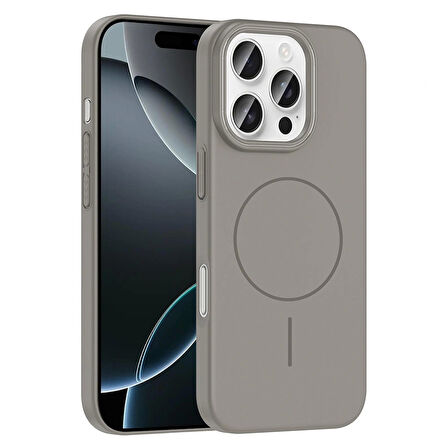 Apple iPhone 16 Pro Kılıf Magsafe Şarj Özellikli Redclick Ruby Silikon Kapak