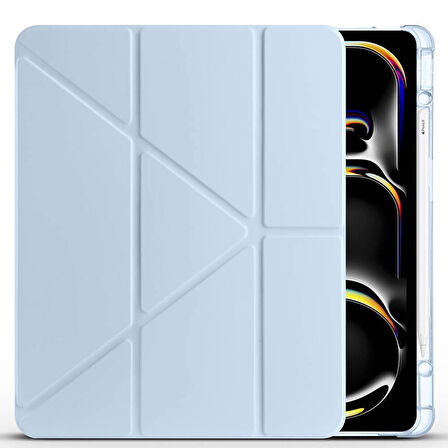 Apple iPad Air 13 2024 Kılıf Redclick Tri Folding Kalem Bölmeli Standlı Kılıf
