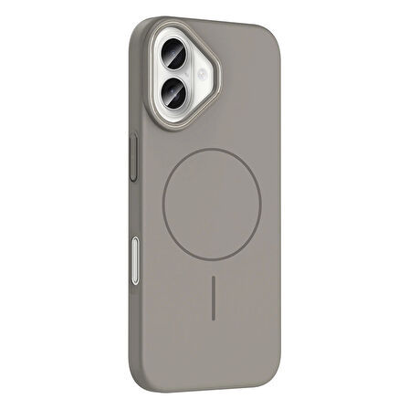 Apple iPhone 16 Kılıf Magsafe Şarj Özellikli Redclick Ruby Silikon Kapak