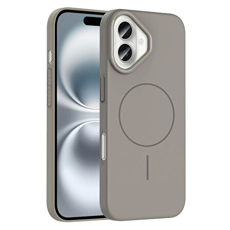 Apple iPhone 16 Kılıf Magsafe Şarj Özellikli Redclick Ruby Silikon Kapak