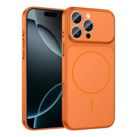 Apple Uyumlu iPhone 16 Pro Max Kılıf Redclick M-Safe Şarj Özellikli Kamera Korumalı Formen Kapak