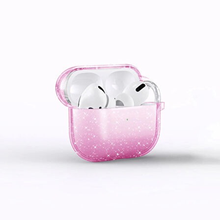 Air pods 3. Nesil Redclick Allstar Airbag 32 Parlayan Simli Saydam Renkli Kılıf