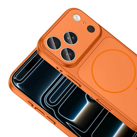 Apple iPhone 17 Pro Max Kılıf Redclick M-Safe Şarj Özellikli Kamera Korumalı Formen Kapak