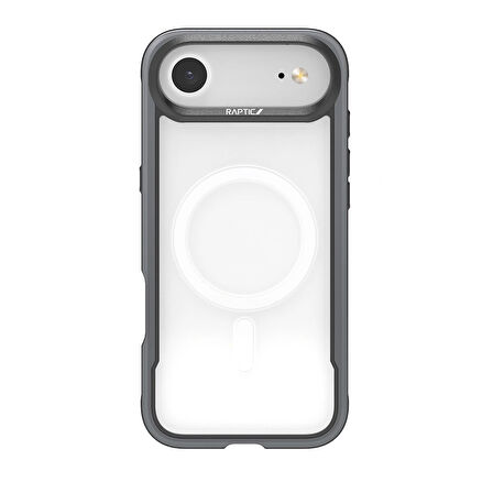 Apple iPhone 17 Air Kılıf M-safe Şarj Özellikli Airbagli Raptic Shield Serisi Şeffaf Arka Yüzey Kapak