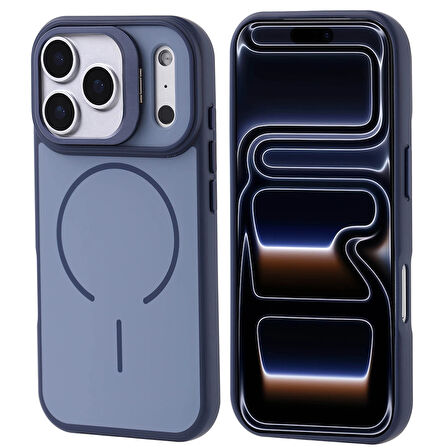 Apple Uyumlu iPhone 17 Pro Kılıf M-safe Şarj Özellikli Kamera Standlı Redclick Notron Kapak