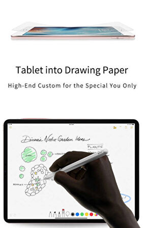 Apple iPad Pro 11 İnç 2024 Kağıt Hisli Mat ​​​​​​​​​​​​​​​Redclick Paper Like Ekran Koruyucu - Şeffaf