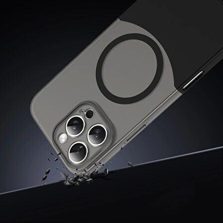 Apple iPhone 16 Pro Max Kılıf M-Safe Şarj Özellikli Mıknatıslı Redclick Duble Kapak