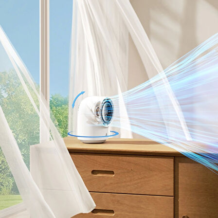 Aecooly TB01 Dijital LED Göstergeli Portatif Soğutucu Vantilatör Masa Fanı
