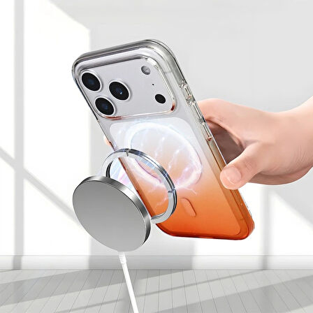 Apple Uyumlu iPhone 17 Pro Kılıf M-Safe Şarj Özellikli Redclick Septik Silikon Kapak