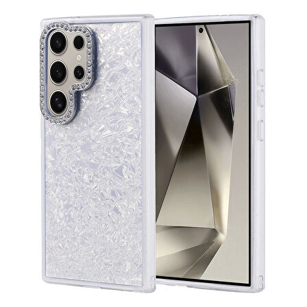 Galaxy S24 Ultra Kılıf Taşlı Tasarımlı Redclick Kapi Kapak