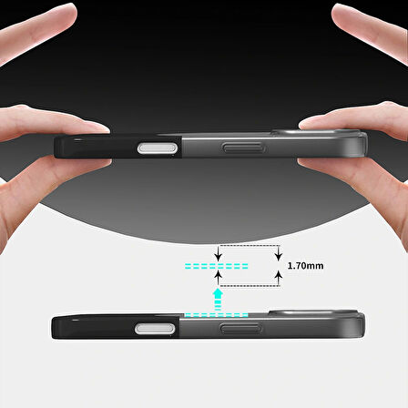 Apple iPhone 16 Kılıf M-Safe Şarj Özellikli Mıknatıslı Redclick Duble Kapak