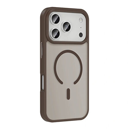 Apple iPhone 17 Pro Kılıf M-safe Şarj Özellikli Mat Arka Yüzey Redclick Sio Kapak