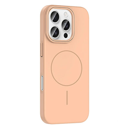 Apple iPhone 16 Pro Max Kılıf Magsafe Şarj Özellikli Redclick Ruby Silikon Kapak
