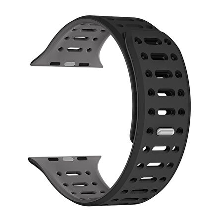 Apple Watch 7 45mm Redclick KRD-124 Silikon Kordon Terletmeyen Delikli Strap Kayış