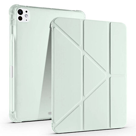 Apple iPad Pro 11 2024 Kılıf Redclick Tri Folding Kalem Şarj Bölmeli Standlı Kılıf