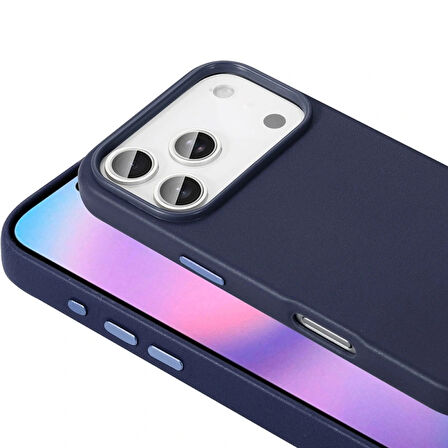 Apple iPhone 17 Pro Kılıf M-safe Şarj Özellikli PU Deri Görünümlü Redclick Kupra Kapak