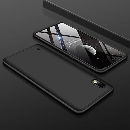 Galaxy A10 Kılıf 3 Parçalı Tam Koruma Şık Astrea Premium Sert Kapak