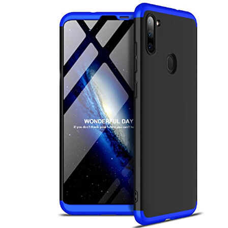 Galaxy A11 Kılıf 3 Parçalı Tam Koruma Şık Astrea Premium Sert Kapak