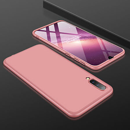 Galaxy A50 Kılıf 3 Parçalı Tam Koruma Şık Astrea Premium Sert Kapak