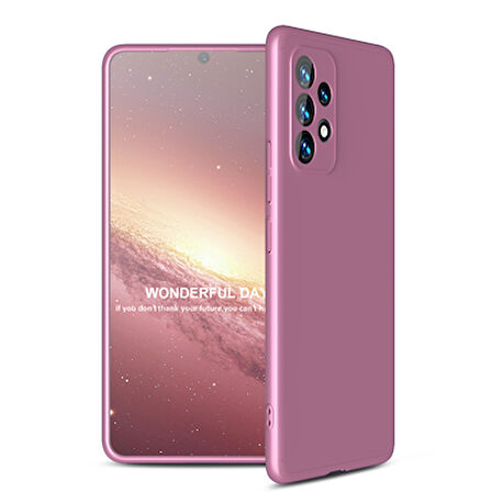 Galaxy A53 5G Kılıf 3 Parçalı Tam Koruma Şık Astrea Premium Sert Kapak