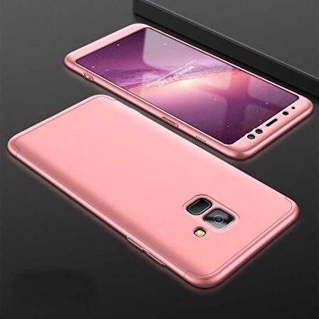 Galaxy A6 2018 Kılıf 3 Parçalı Tam Koruma Şık Astrea Premium Sert Kapak