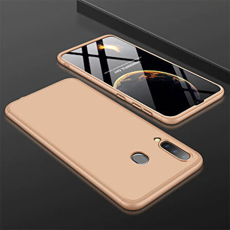 Galaxy A70 Kılıf 3 Parçalı Tam Koruma Şık Astrea Premium Sert Kapak