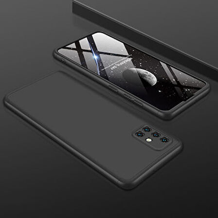 Galaxy A71 Kılıf 3 Parçalı Tam Koruma Şık Astrea Premium Sert Kapak