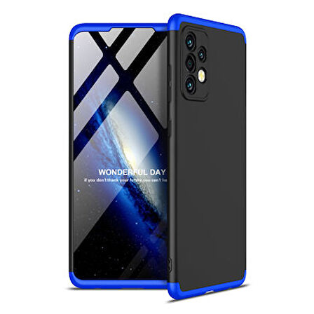 Galaxy A72 Kılıf 3 Parçalı Tam Koruma Şık Astrea Premium Sert Kapak