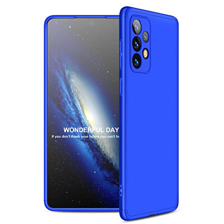 Galaxy A73 Kılıf 3 Parçalı Tam Koruma Şık Astrea Premium Sert Kapak