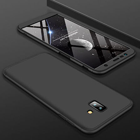 Galaxy J6 Plus Kılıf 3 Parçalı Tam Koruma Şık Astrea Premium Sert Kapak