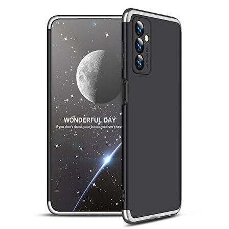 Galaxy M23 Kılıf 3 Parçalı Tam Koruma Şık Astrea Premium Sert Kapak