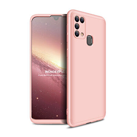Galaxy M31 Kılıf 3 Parçalı Tam Koruma Şık Astrea Premium Sert Kapak