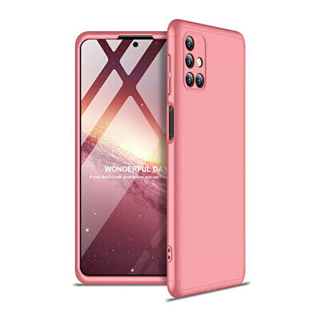 Galaxy M31S Kılıf 3 Parçalı Tam Koruma Şık Astrea Premium Sert Kapak
