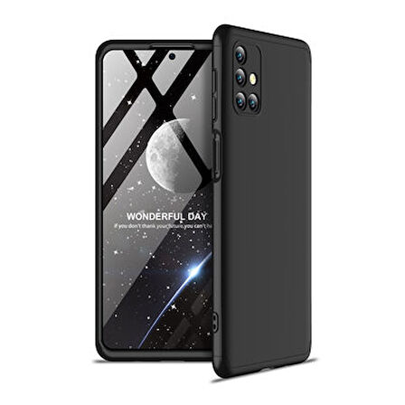 Galaxy M31S Kılıf 3 Parçalı Tam Koruma Şık Astrea Premium Sert Kapak