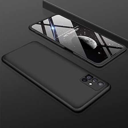 Galaxy M51 Kılıf 3 Parçalı Tam Koruma Şık Astrea Premium Sert Kapak
