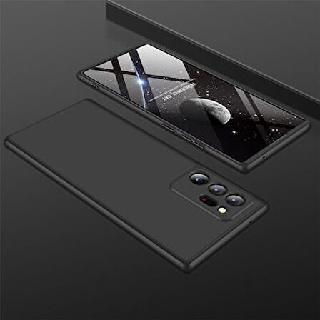 Galaxy Note 20 Ultra Kılıf 3 Parçalı Tam Koruma Şık Astrea Premium Sert Kapak