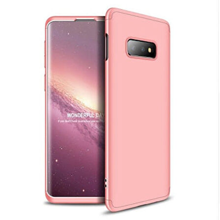 Galaxy S10E Kılıf 3 Parçalı Tam Koruma Şık Astrea Premium Sert Kapak