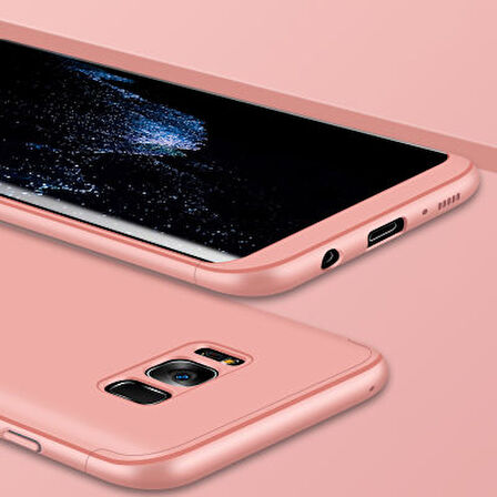 Galaxy S8 Kılıf 3 Parçalı Tam Koruma Şık Astrea Premium Sert Kapak