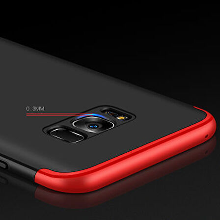 Galaxy S8 Kılıf 3 Parçalı Tam Koruma Şık Astrea Premium Sert Kapak