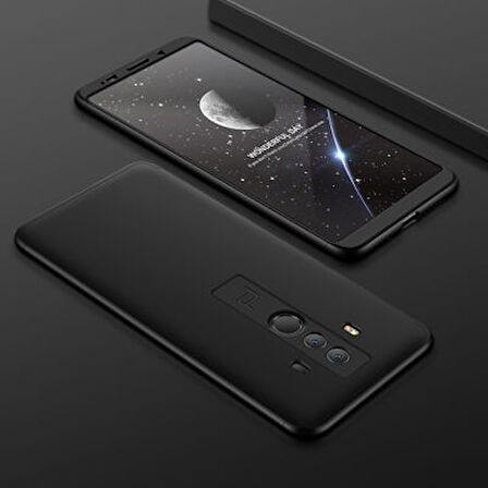 Huawei Mate 10 Pro Kılıf 3 Parçalı Tam Koruma Şık Astrea Premium Sert Kapak