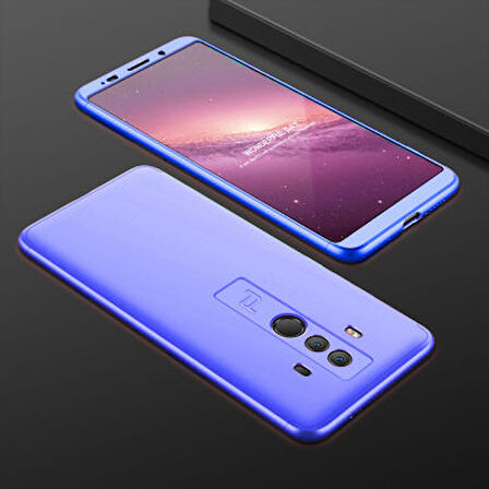 Huawei Mate 10 Pro Kılıf 3 Parçalı Tam Koruma Şık Astrea Premium Sert Kapak