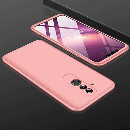 Huawei Mate 20 Lite Kılıf 3 Parçalı Tam Koruma Şık Astrea Premium Sert Kapak