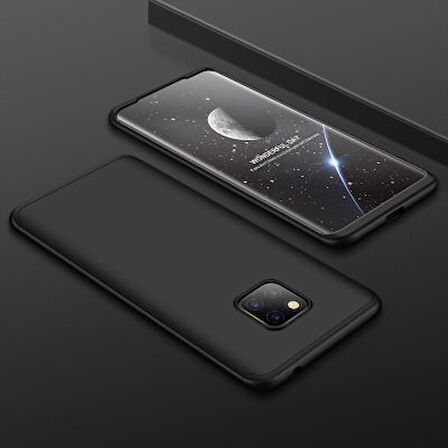 Huawei Mate 20 Pro Kılıf 3 Parçalı Tam Koruma Şık Astrea Premium Sert Kapak