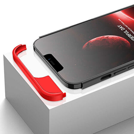 Huawei P30 Kılıf 3 Parçalı Tam Koruma Şık Astrea Premium Sert Kapak