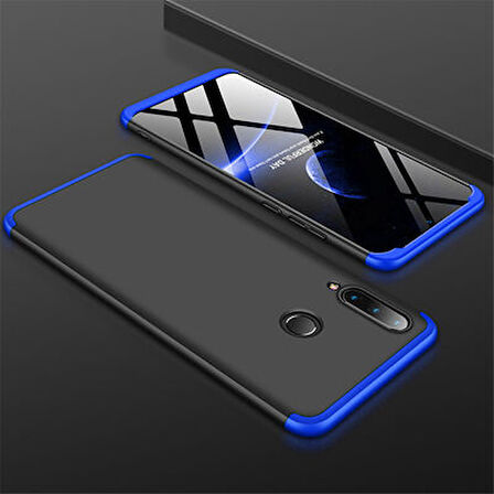 Huawei P30 Lite Kılıf 3 Parçalı Tam Koruma Şık Astrea Premium Sert Kapak